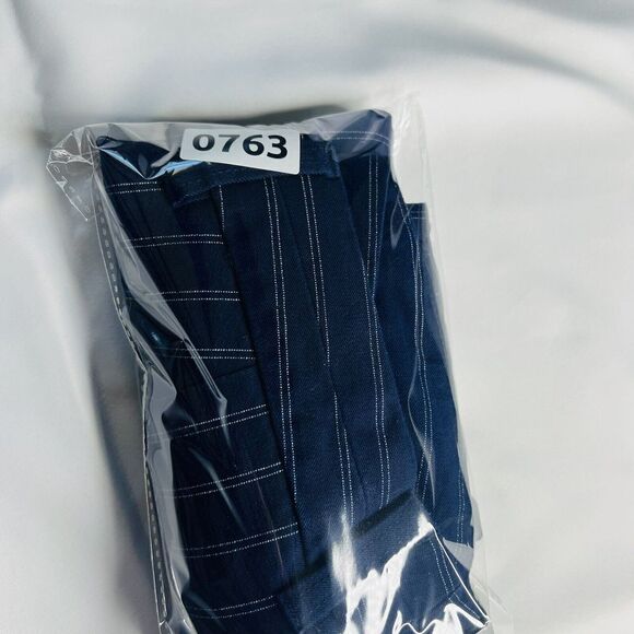 Gap Sz 4 Slim City Coupe Urbane Etroite Pants Navy Blue Stripped Stretch 0763 - Picture 12 of 12